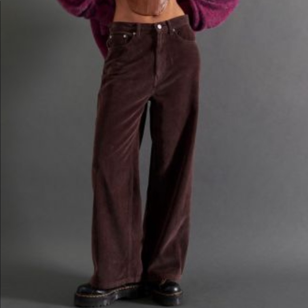 BDG High & Wide Brown Corduroy Pants